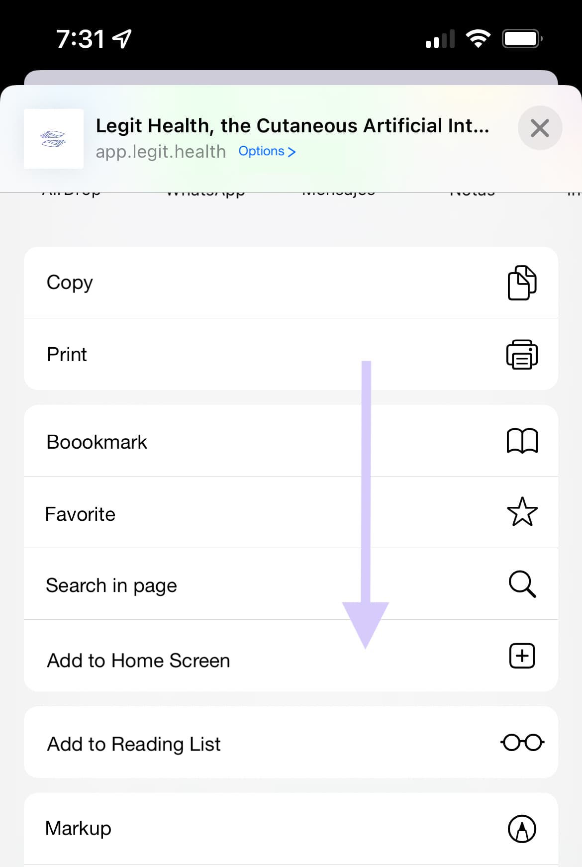 Føj til hjemmeskærm